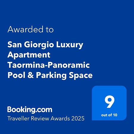 San Giorgio Luxury Apartment Taormina-Panoramic Pool & Parking Space Екстер'єр фото