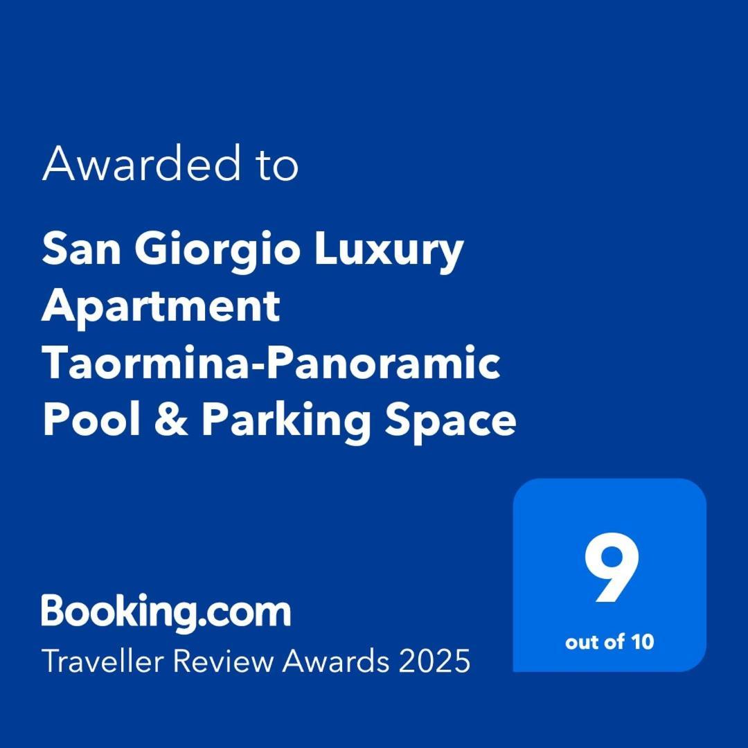 San Giorgio Luxury Apartment Taormina-Panoramic Pool & Parking Space Екстер'єр фото