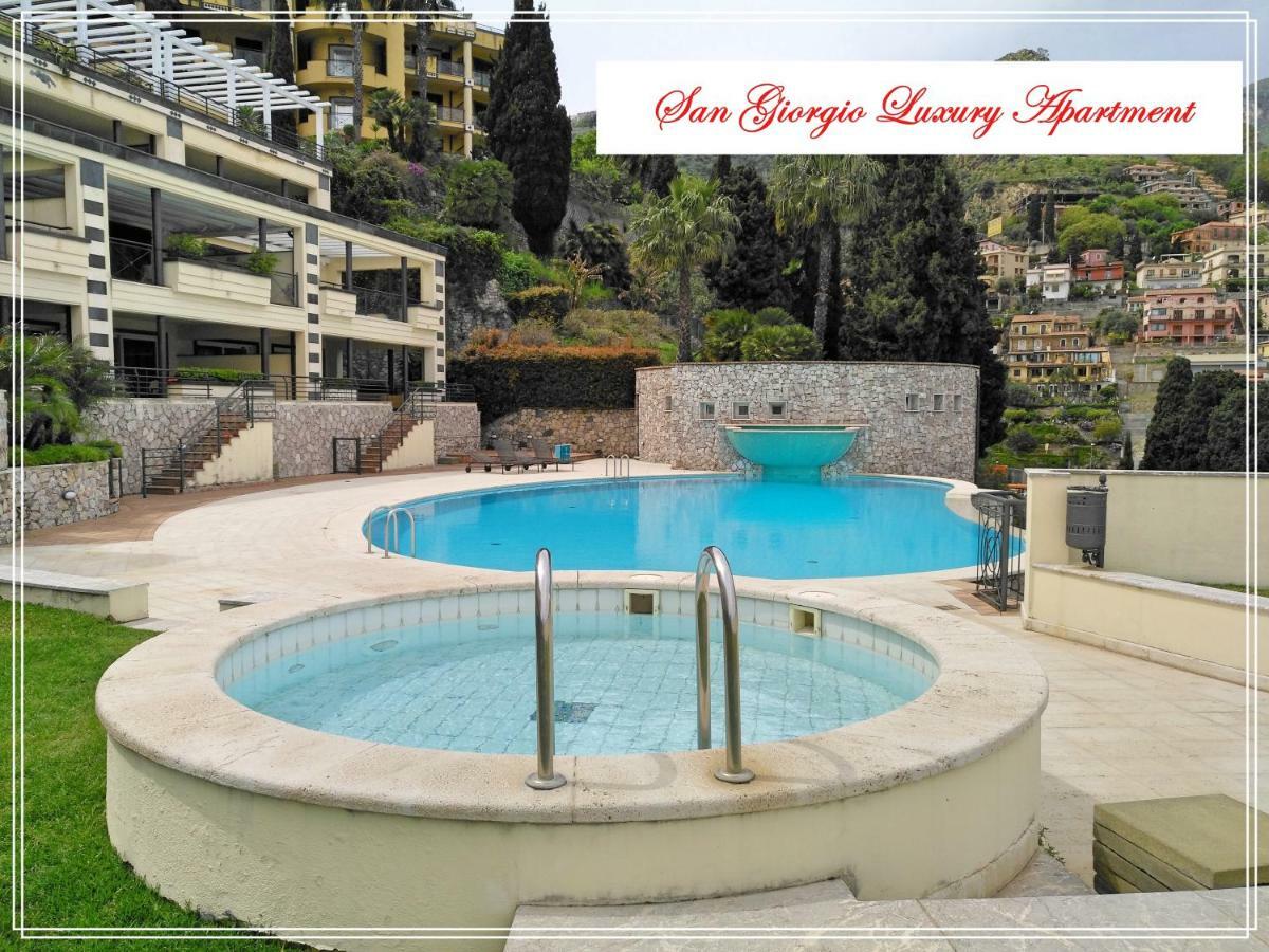 San Giorgio Luxury Apartment Taormina-Panoramic Pool & Parking Space Екстер'єр фото