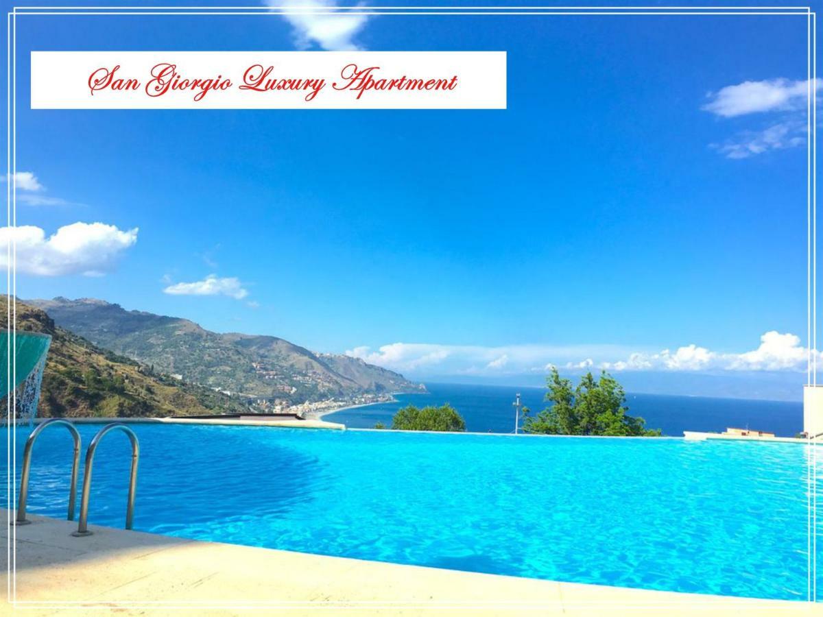 San Giorgio Luxury Apartment Taormina-Panoramic Pool & Parking Space Екстер'єр фото